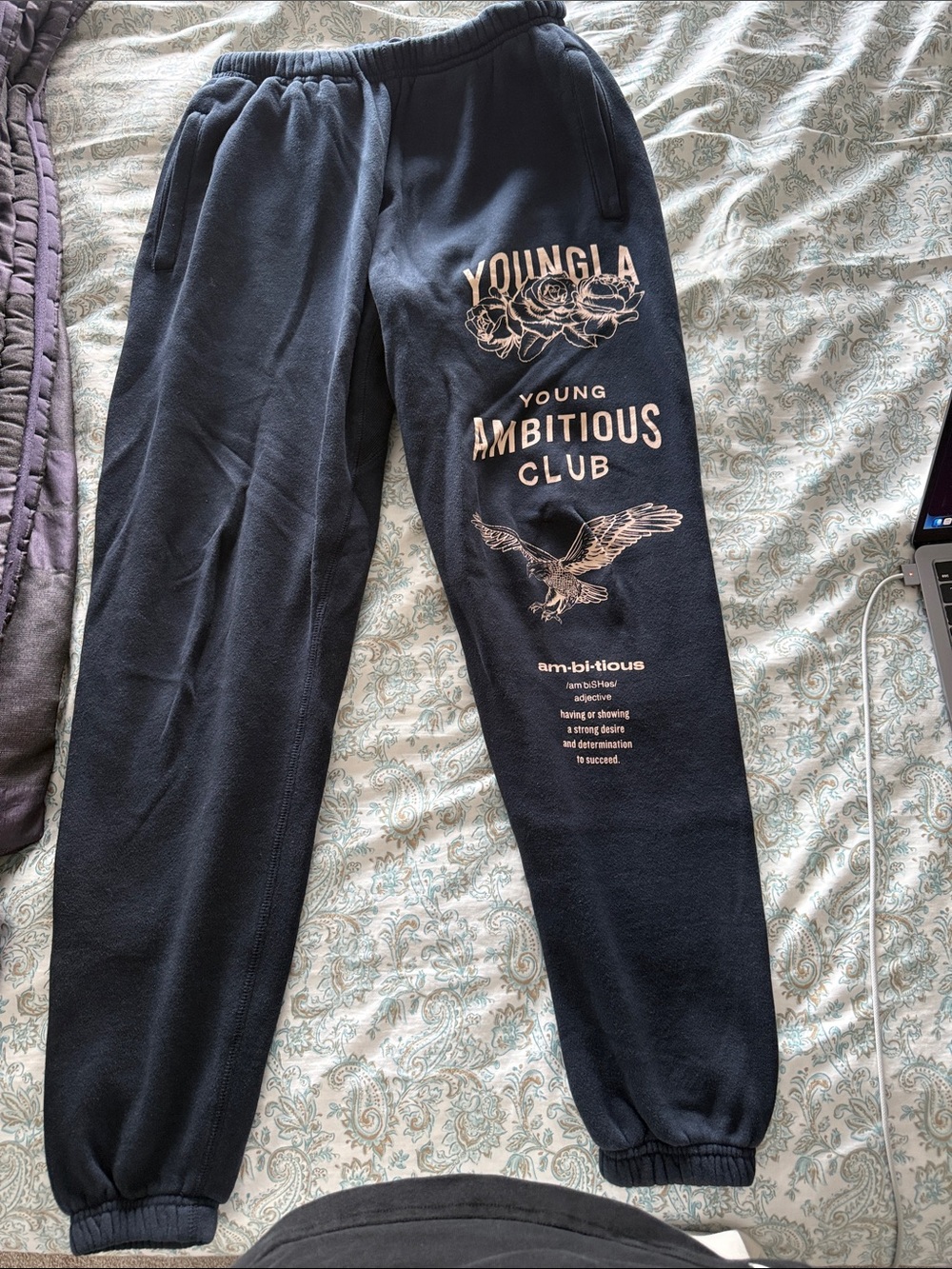 YoungLA Navy immortal joggers